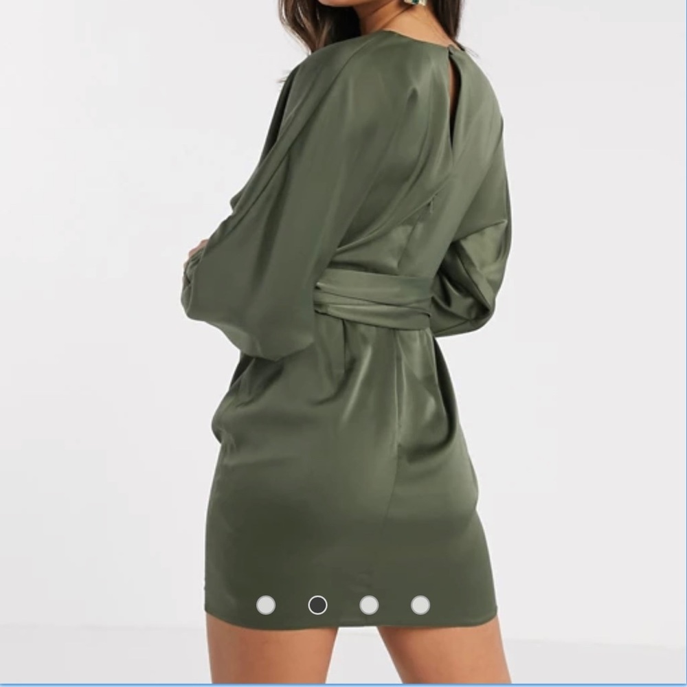 Brand new with tags olive green ASOS dress size 8